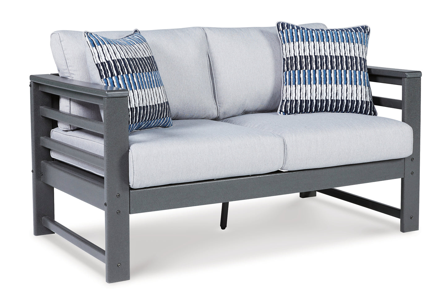 Amora Outdoor Sofa, Loveseat and 2 Lounge Chairs with End Table Signature Design by Ashley®