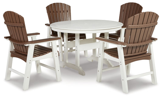 Genesis Bay Outdoor Dining Table and 4 Chairs Signature Design by Ashley®