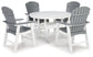 Transville Outdoor Dining Table and 4 Chairs Signature Design by Ashley®