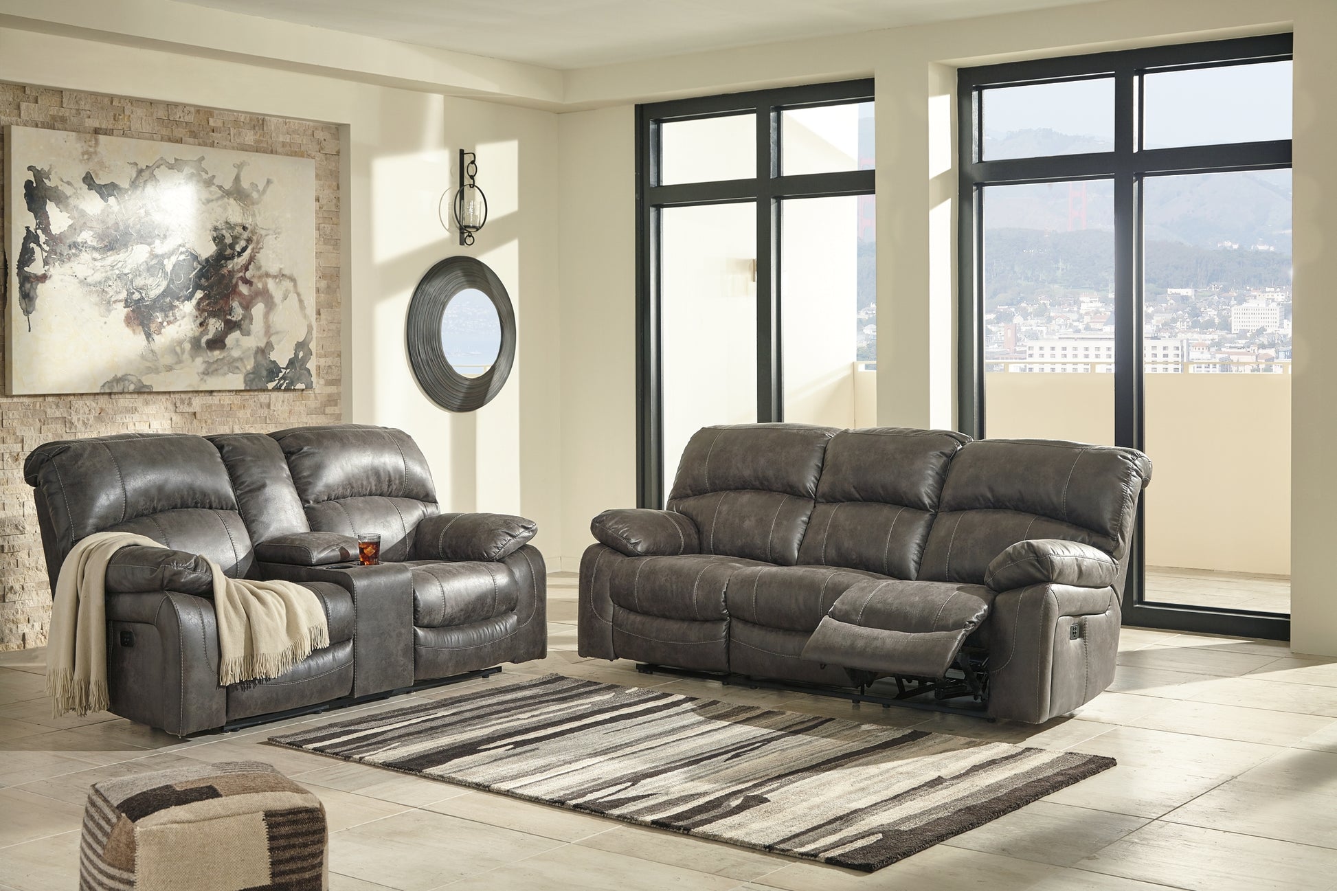 Dunwell PWR REC Sofa with ADJ Headrest Signature Design by Ashley®