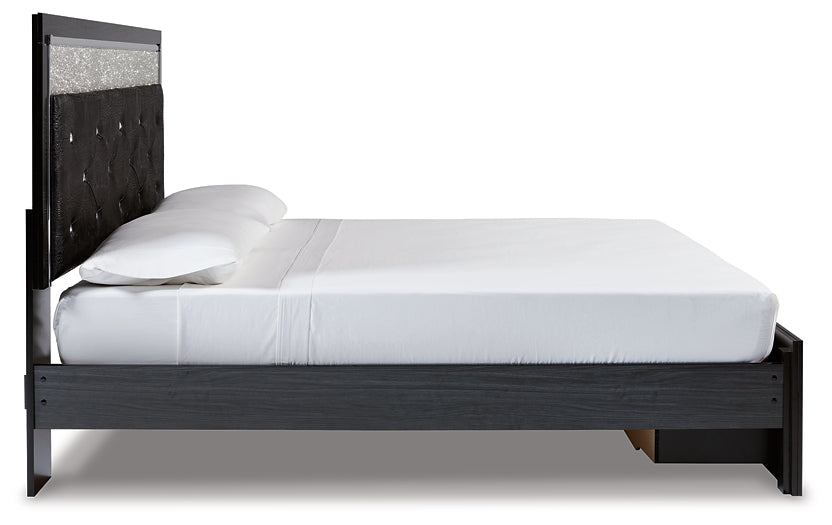 Kaydell  Upholstered Panel Storage Bed Signature Design by Ashley®