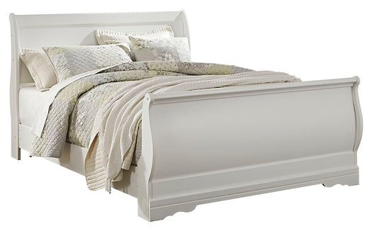 Anarasia Queen Sleigh Bed with Mirrored Dresser and 2 Nightstands Signature Design by Ashley®