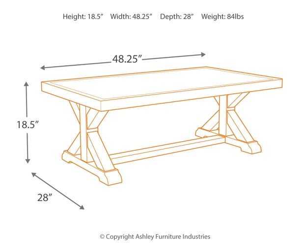 Beachcroft 5-Piece Outdoor Sectional with Coffee Table Signature Design by Ashley®