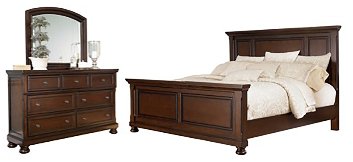 Porter  Panel Bed With Mirrored Dresser Millennium® by Ashley