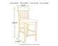 Ralene Counter Height Dining Table and 6 Barstools Signature Design by Ashley®