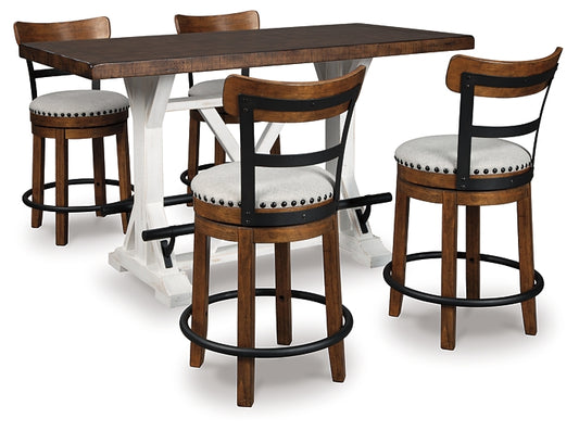 Valebeck Counter Height Dining Table and 4 Barstools Signature Design by Ashley®