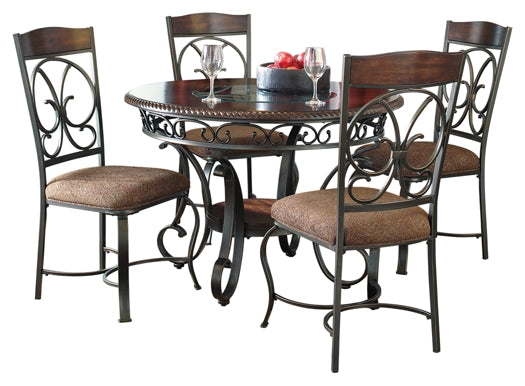 Glambrey Dining Table and 4 Chairs Signature Design by Ashley®