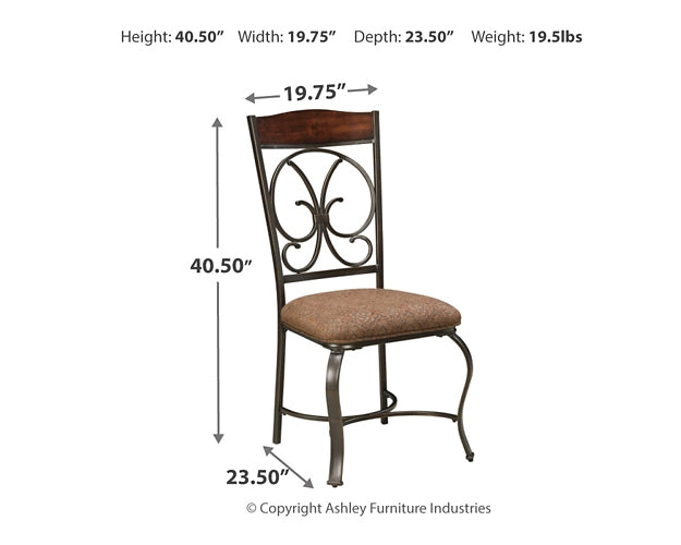 Glambrey Dining Table and 4 Chairs Signature Design by Ashley®