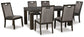 Hyndell Dining Table and 6 Chairs Signature Design by Ashley®