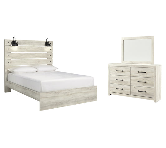 Cambeck  Panel Bed With Mirrored Dresser Signature Design by Ashley®