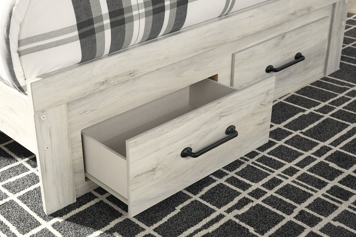 Cambeck  Panel Bed With 2 Storage Drawers With Mirrored Dresser, Chest And Nightstand Signature Design by Ashley®