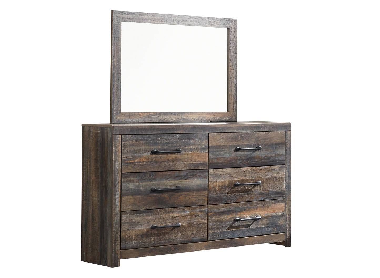 Drystan / Bookcase Headboard With Mirrored Dresser Signature Design by Ashley®