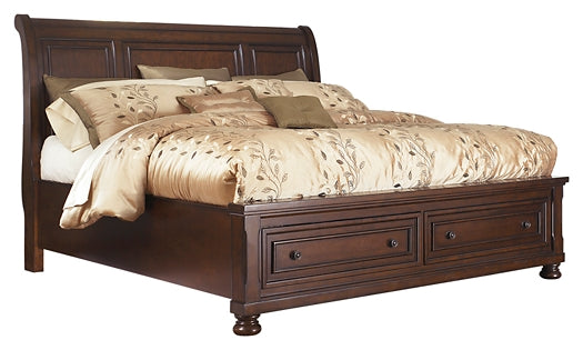 Porter  Sleigh Bed With Mirrored Dresser, Chest And Nightstand Millennium® by Ashley