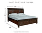 Porter  Sleigh Bed With Mirrored Dresser Millennium® by Ashley