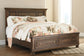 Flynnter  Panel Bed With 2 Storage Drawers With Mirrored Dresser And 2 Nightstands Signature Design by Ashley®