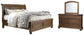 Flynnter  Sleigh Bed With 2 Storage Drawers With Mirrored Dresser Signature Design by Ashley®