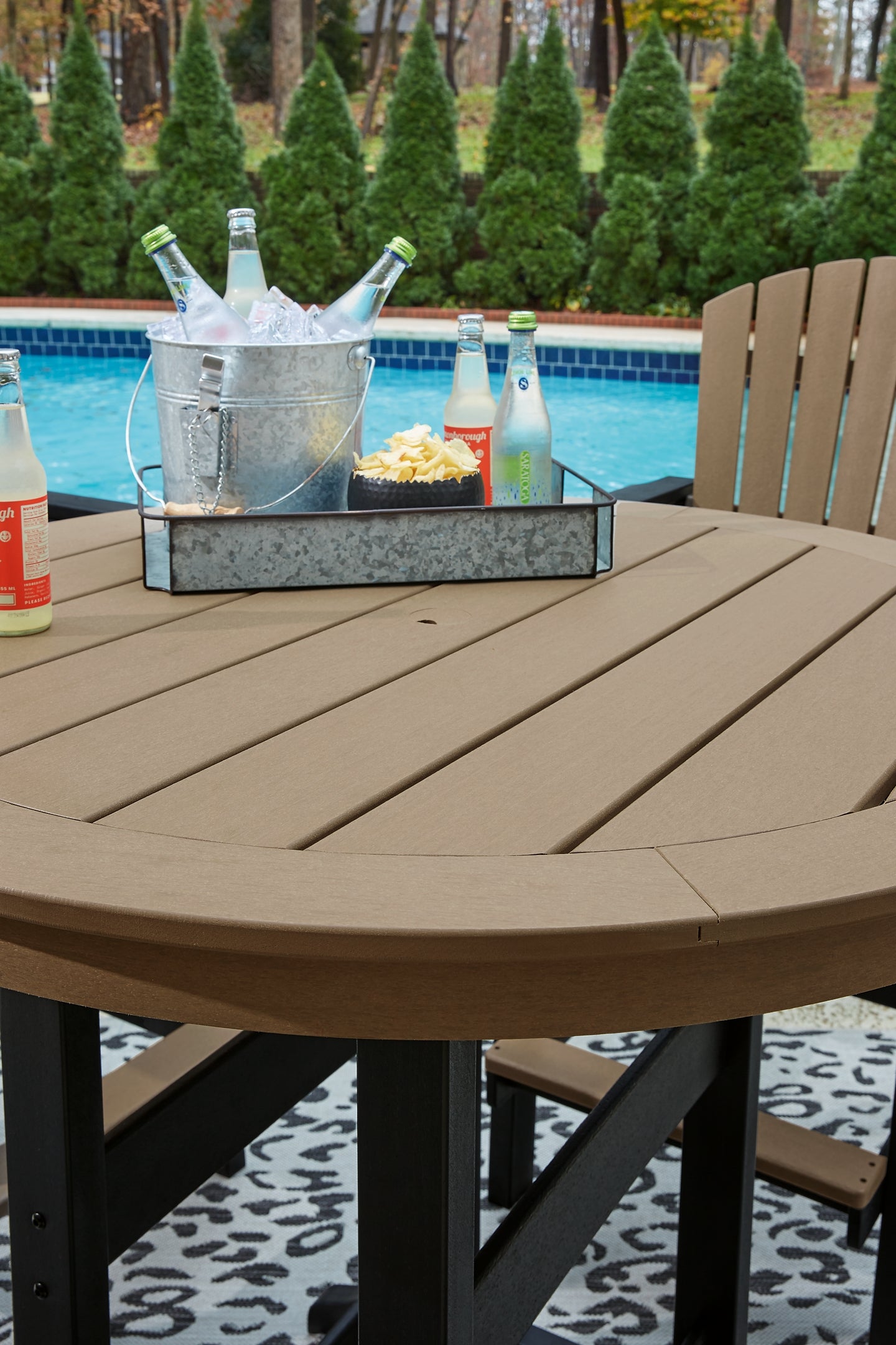 Fairen Trail Outdoor Bar Table and 2 Barstools Signature Design by Ashley®