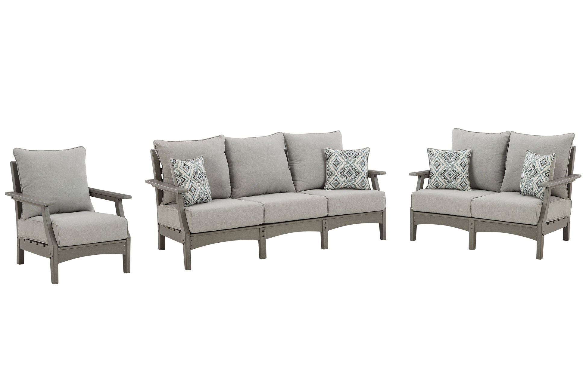 Visola Outdoor Sofa, Loveseat and Chair Signature Design by Ashley®