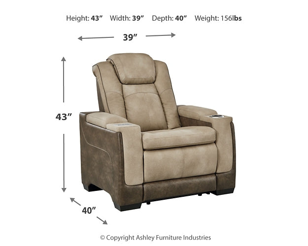 Next-Gen DuraPella PWR Recliner/ADJ Headrest Signature Design by Ashley®