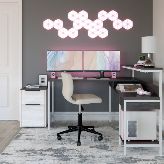 Dorrinson L-Desk with Storage Signature Design by Ashley®