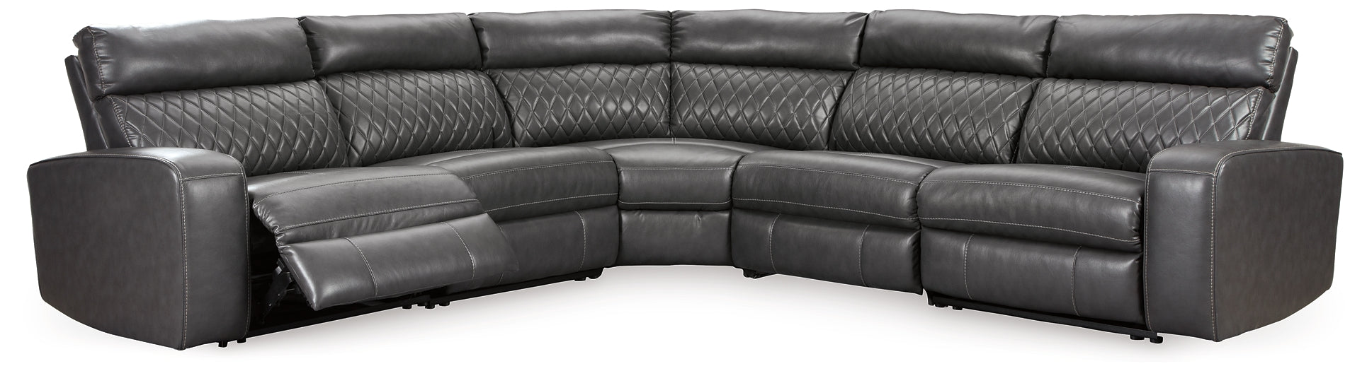 Samperstone 5-Piece Power Reclining Sectional Signature Design by Ashley®