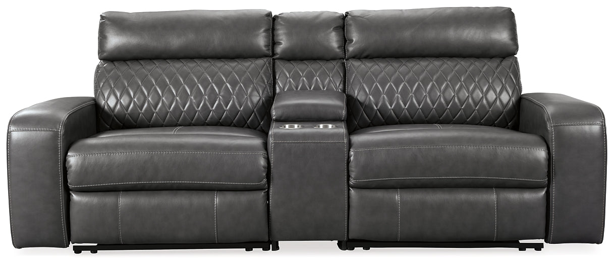 Samperstone 3-Piece Power Reclining Sectional Loveseat Signature Design by Ashley®