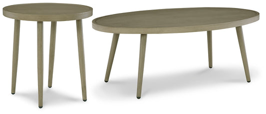 Swiss Valley Outdoor Coffee Table with End Table Signature Design by Ashley®