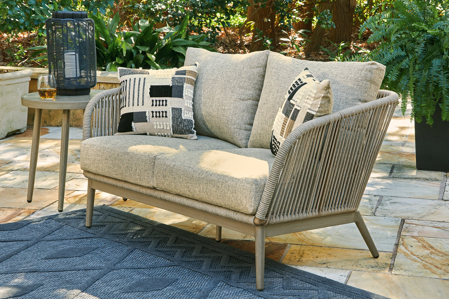 Swiss Valley Outdoor Sofa and Loveseat with 2 Lounge Chairs Signature Design by Ashley®