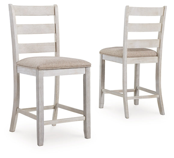 Skempton Upholstered Barstool (2/CN) Signature Design by Ashley®