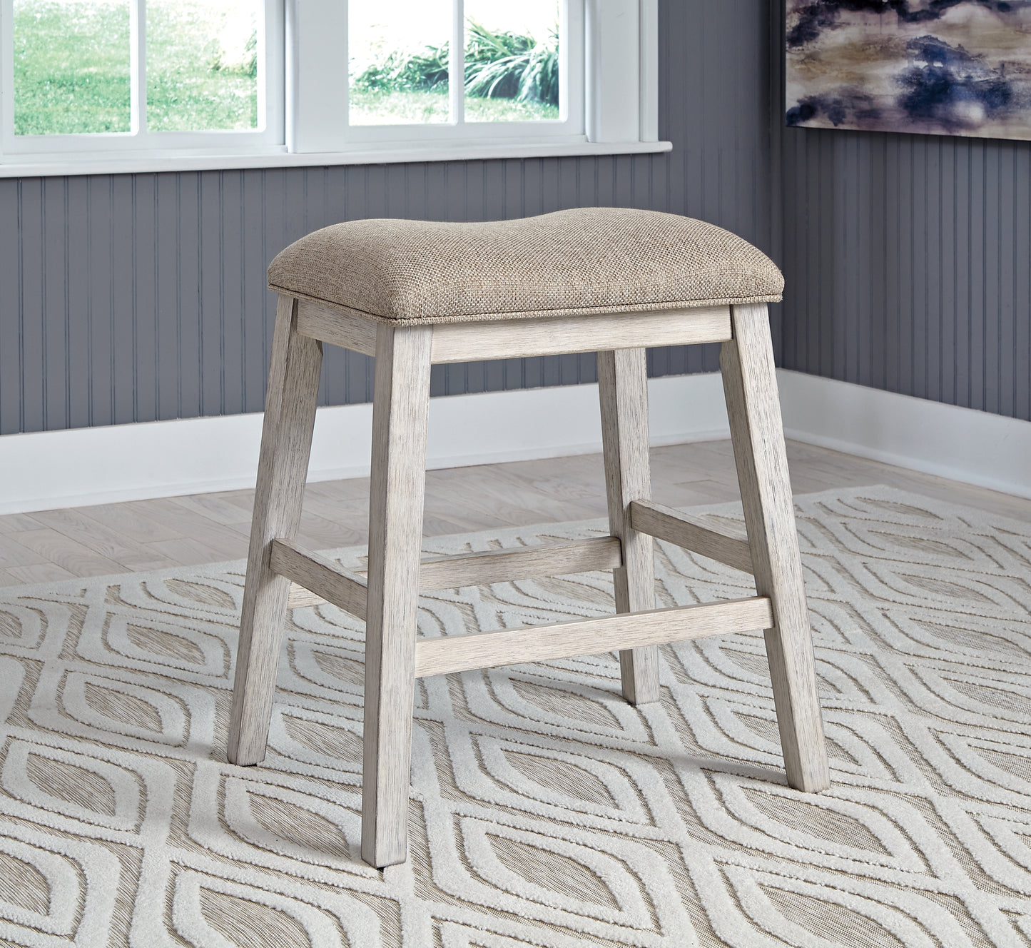 Skempton Upholstered Stool (2/CN) Signature Design by Ashley®