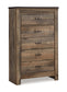 Trinell Queen Panel Headboard with Dresser, Chest and Nightstand Signature Design by Ashley®