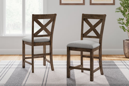 Moriville Upholstered Barstool (2/CN) Signature Design by Ashley®