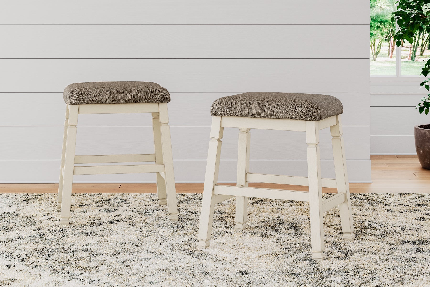 Bolanburg Upholstered Stool (2/CN) Signature Design by Ashley®