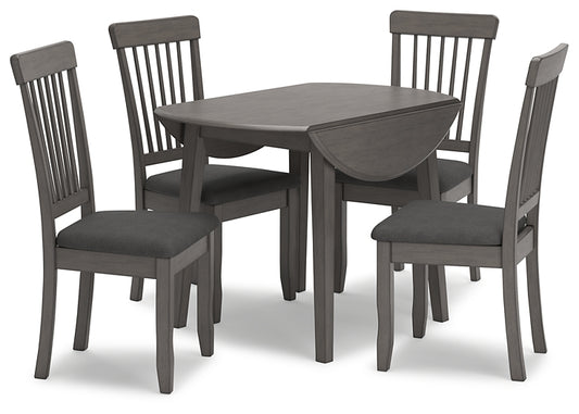 Shullden Dining Table and 4 Chairs Signature Design by Ashley®