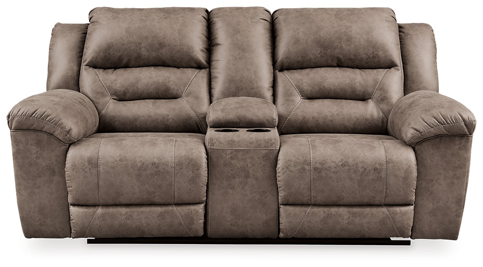 Stoneland DBL REC PWR Loveseat w/Console Signature Design by Ashley®