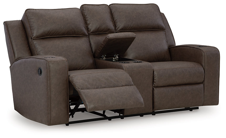 Lavenhorne DBL Rec Loveseat w/Console Signature Design by Ashley®