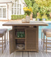 Walton Bridge Outdoor Bar Table and 4 Barstools Signature Design by Ashley®