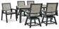 Mount Valley Outdoor Dining Table and 6 Chairs Signature Design by Ashley®