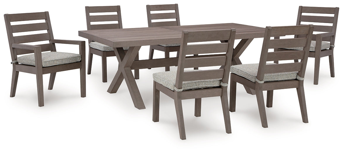 Hillside Barn Outdoor Dining Table and 6 Chairs Signature Design by Ashley®