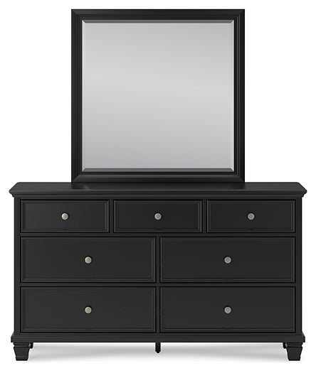 Lanolee California King Panel Bed with Mirrored Dresser and Chest Signature Design by Ashley®