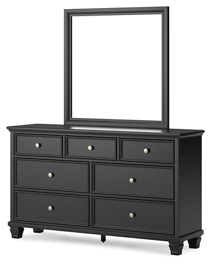 Lanolee California King Panel Bed with Mirrored Dresser and Chest Signature Design by Ashley®