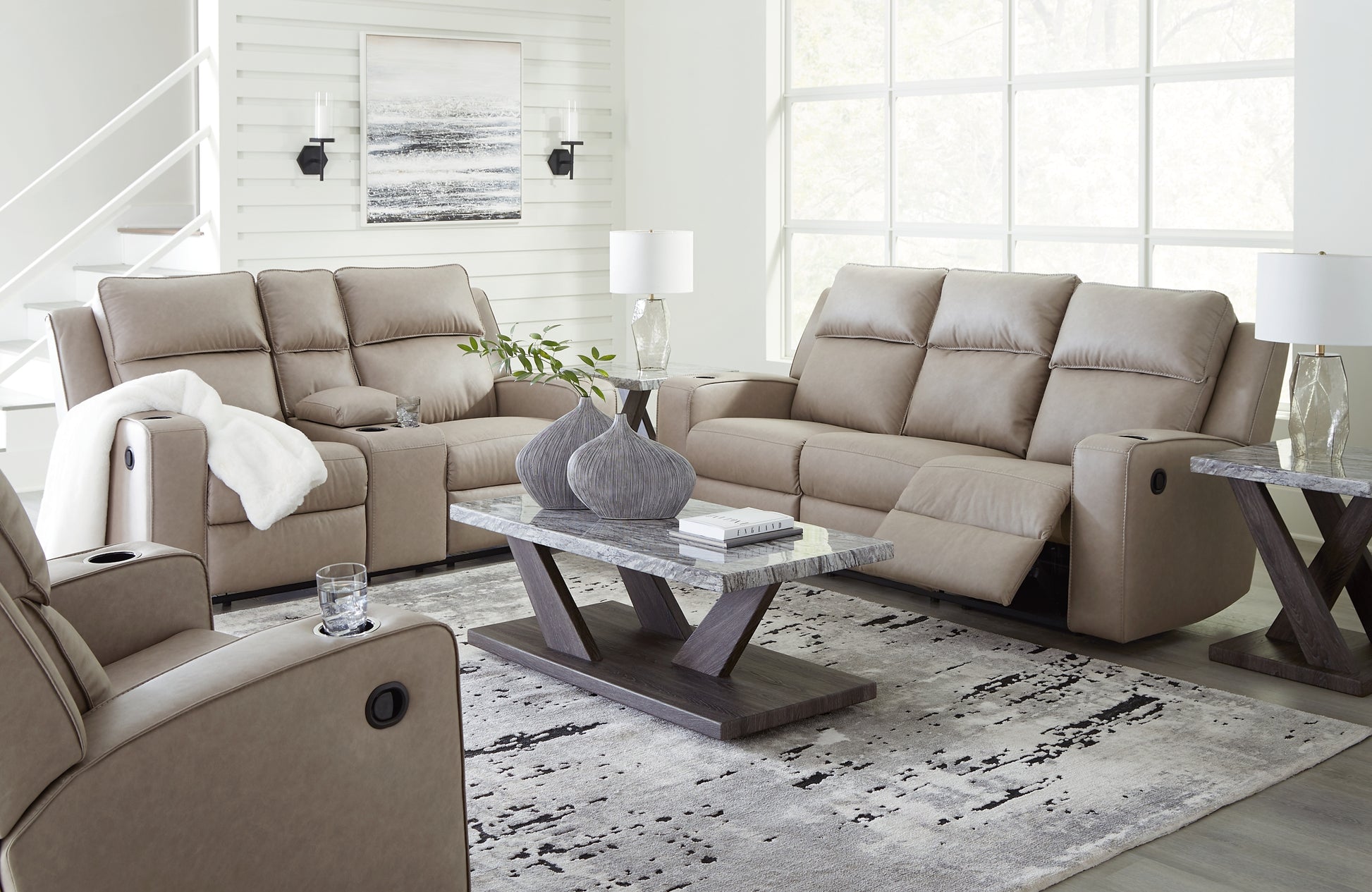 Lavenhorne Sofa, Loveseat and Recliner Signature Design by Ashley®