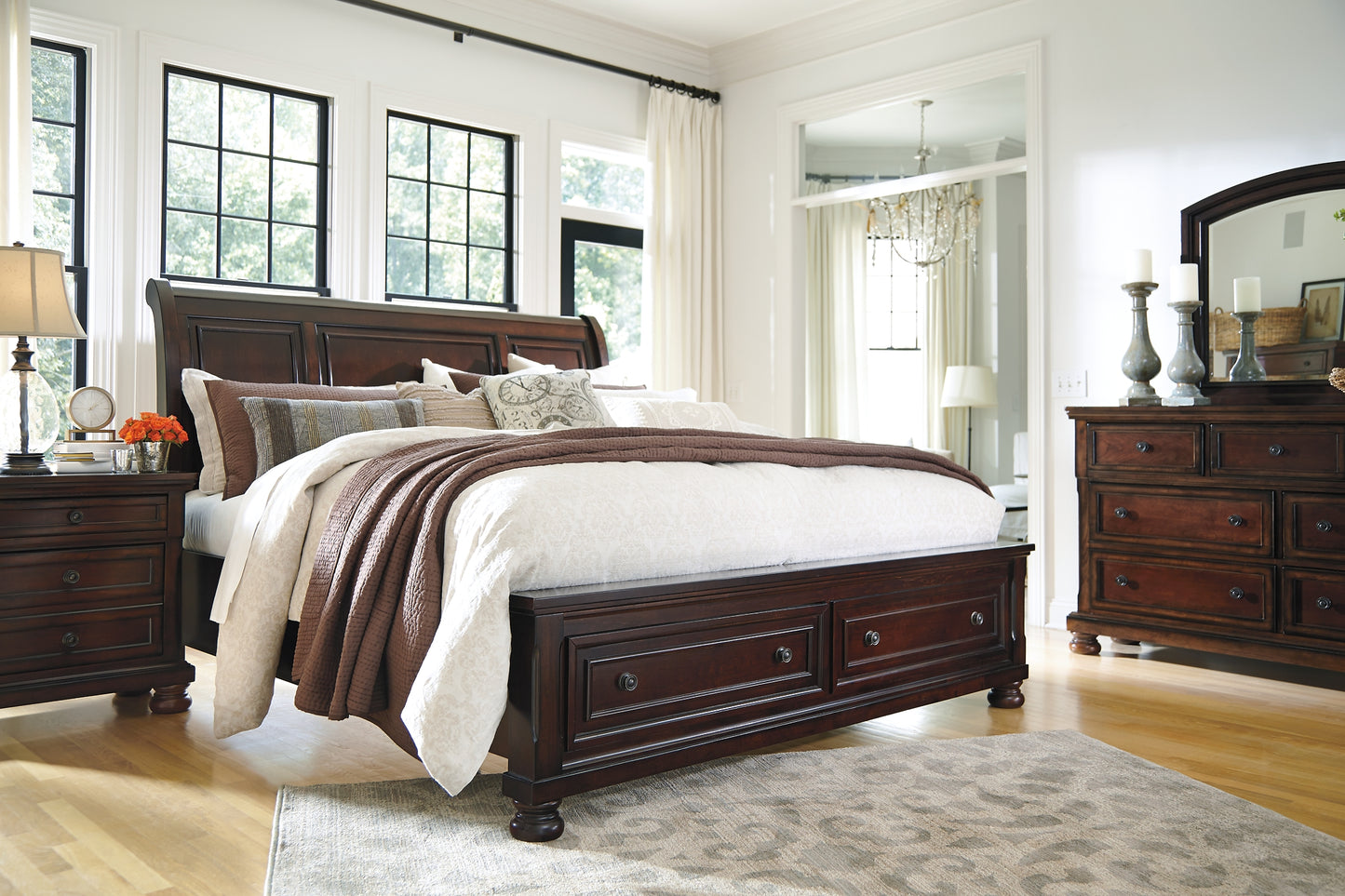 Robbinsdale  Sleigh Bed With Storage Signature Design by Ashley®