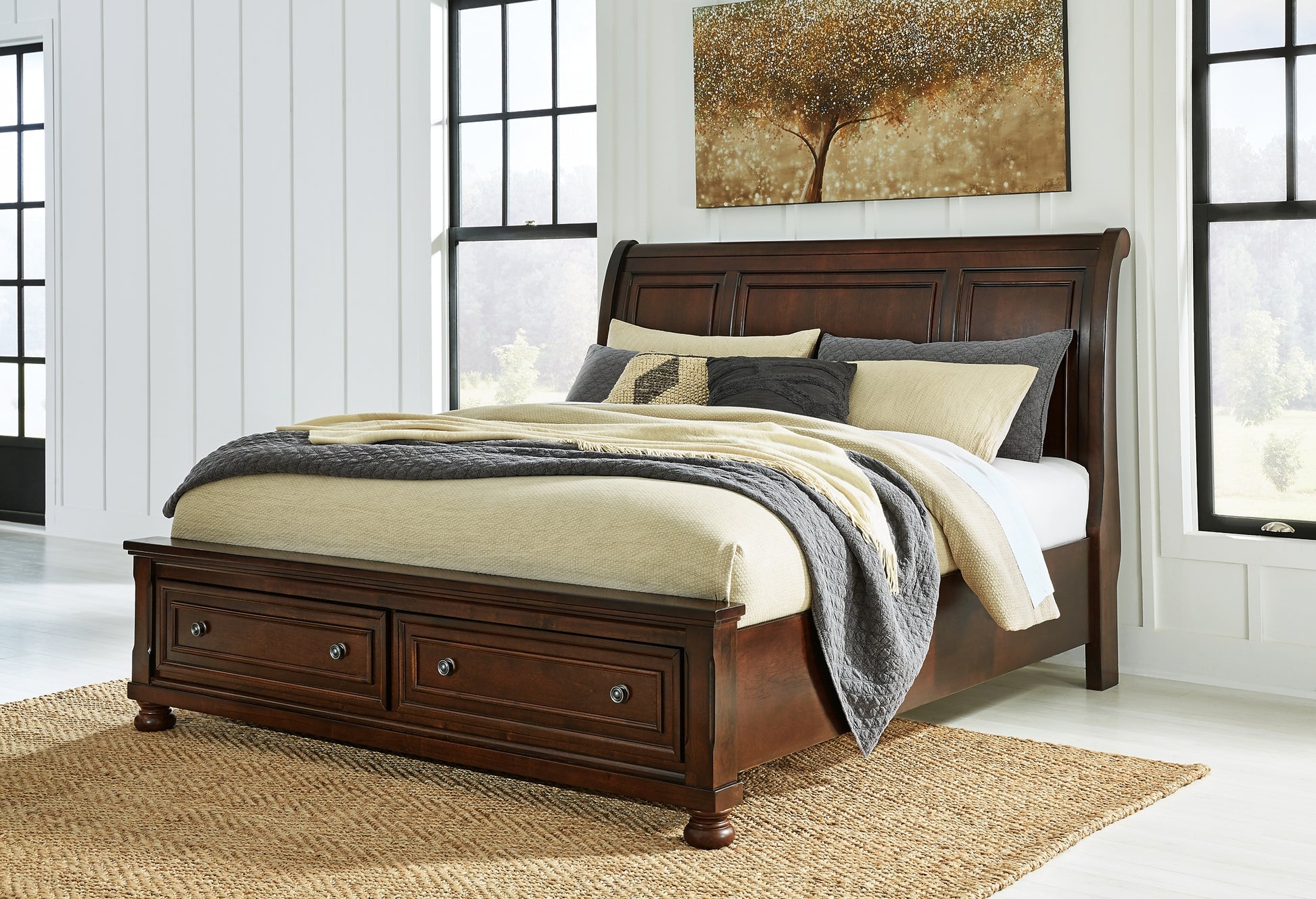 Robbinsdale  Sleigh Bed With Storage Signature Design by Ashley®