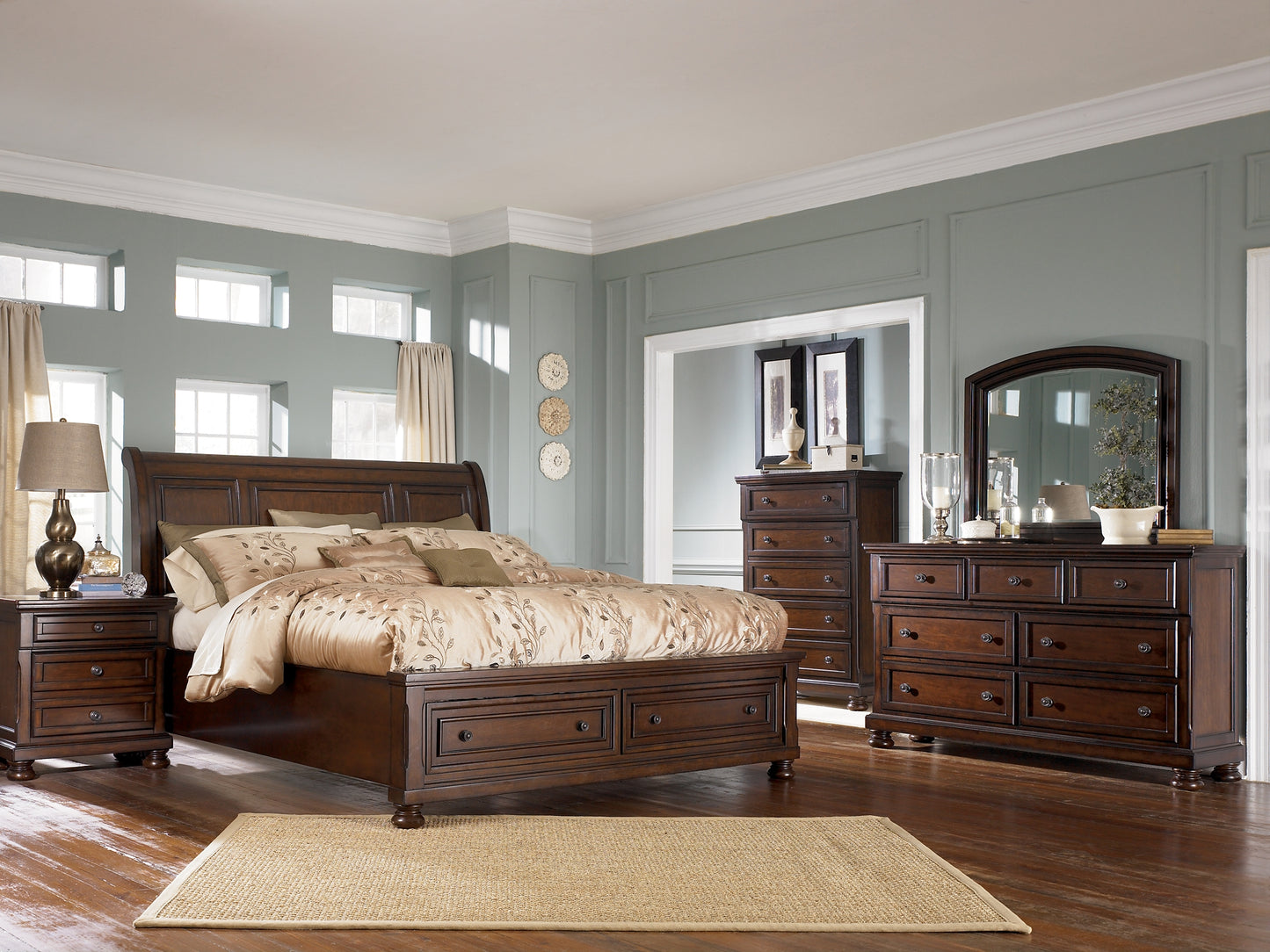 Robbinsdale  Sleigh Bed With Storage Signature Design by Ashley®