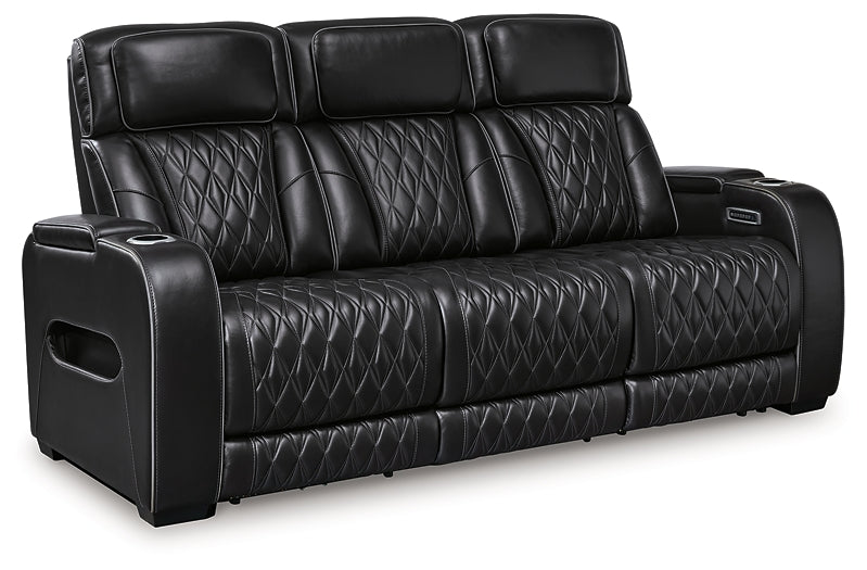 Boyington PWR REC Sofa with ADJ Headrest Signature Design by Ashley®