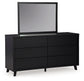 Danziar King Panel Bed with Mirrored Dresser and 2 Nightstands Signature Design by Ashley®