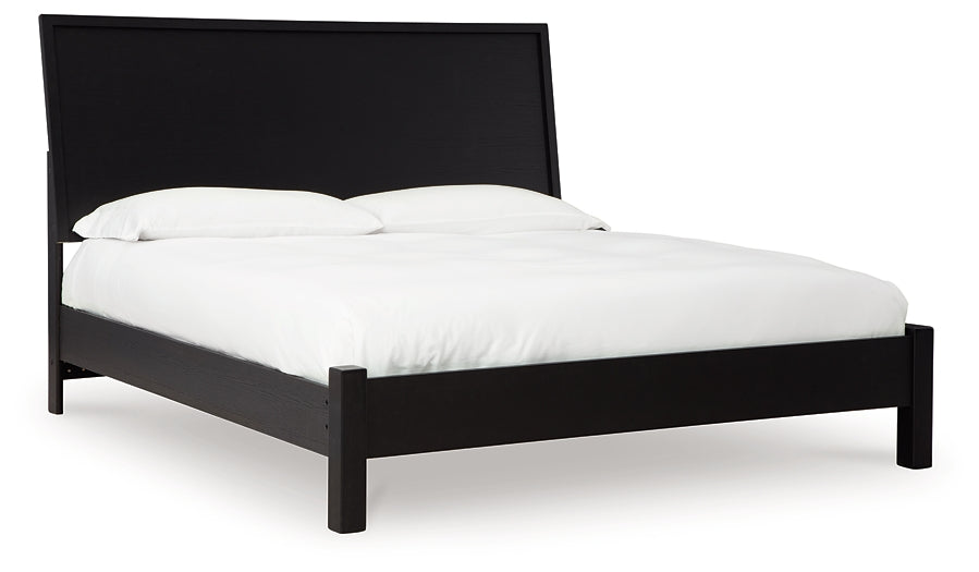 Danziar King Panel Bed with Mirrored Dresser and 2 Nightstands Signature Design by Ashley®