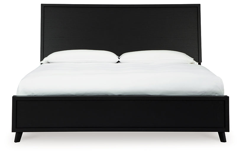 Danziar King Panel Bed with Mirrored Dresser, Chest and 2 Nightstands Signature Design by Ashley®