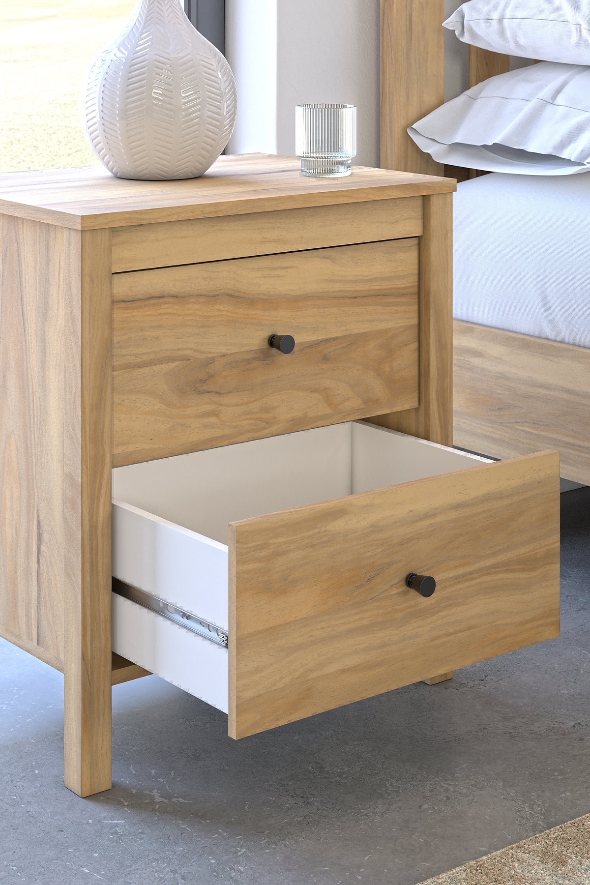 Bermacy Two Drawer Night Stand Signature Design by Ashley®